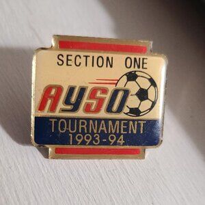 American Youth Soccer Organization 1993 AYSO Tournament Lapel Pin